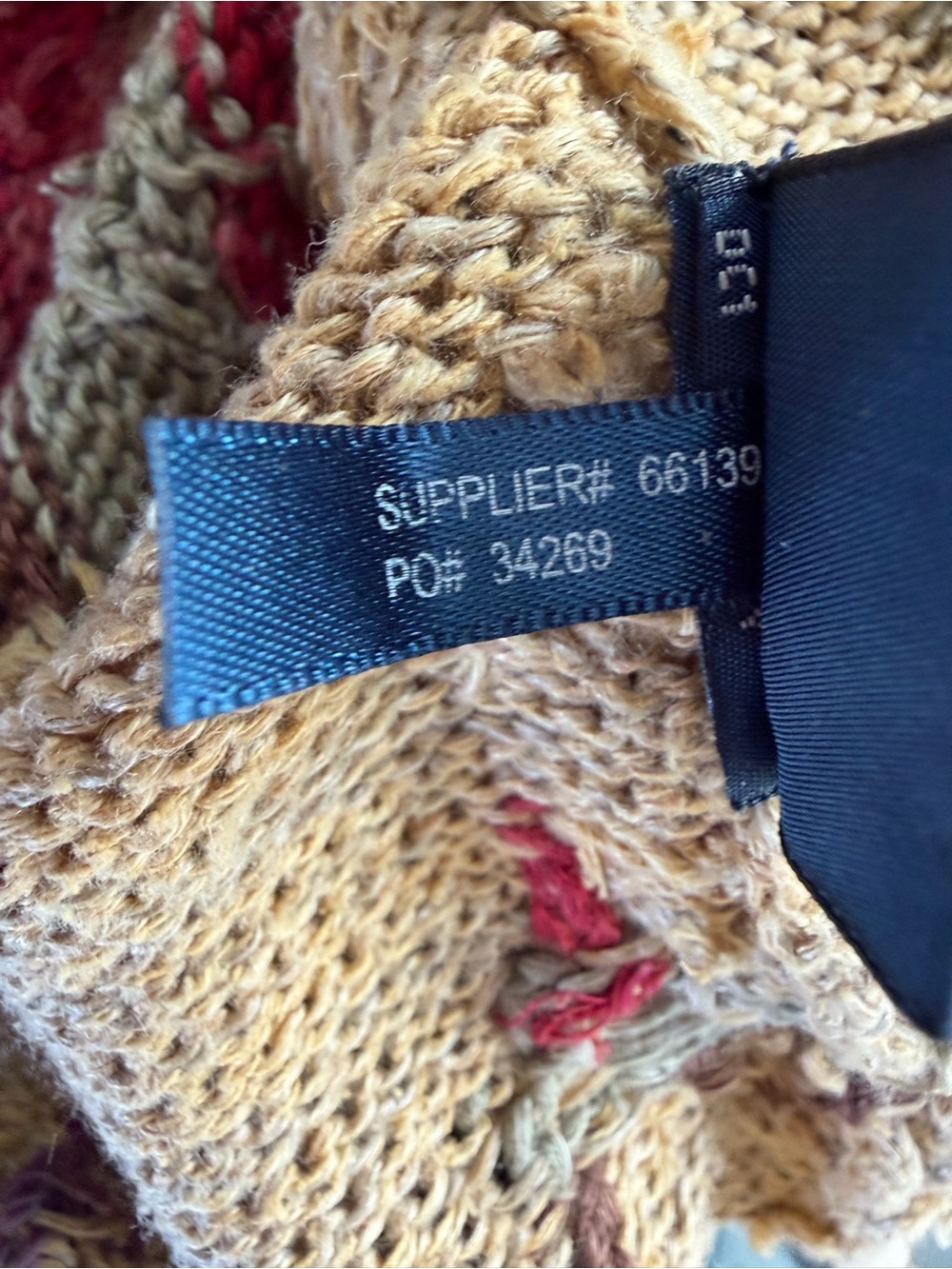 Ralph Lauren Hand Knit Aztec Southwest Linen Silk Blend Sweater Medium - Picture 6 of 6